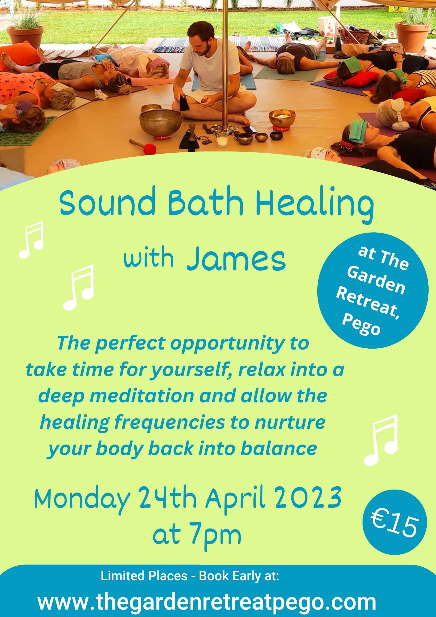 Sound Bath April 2023 poster